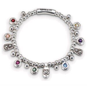 UNO de 50 Bracelet • VITALITY• Silver with Swarovski Crystals
